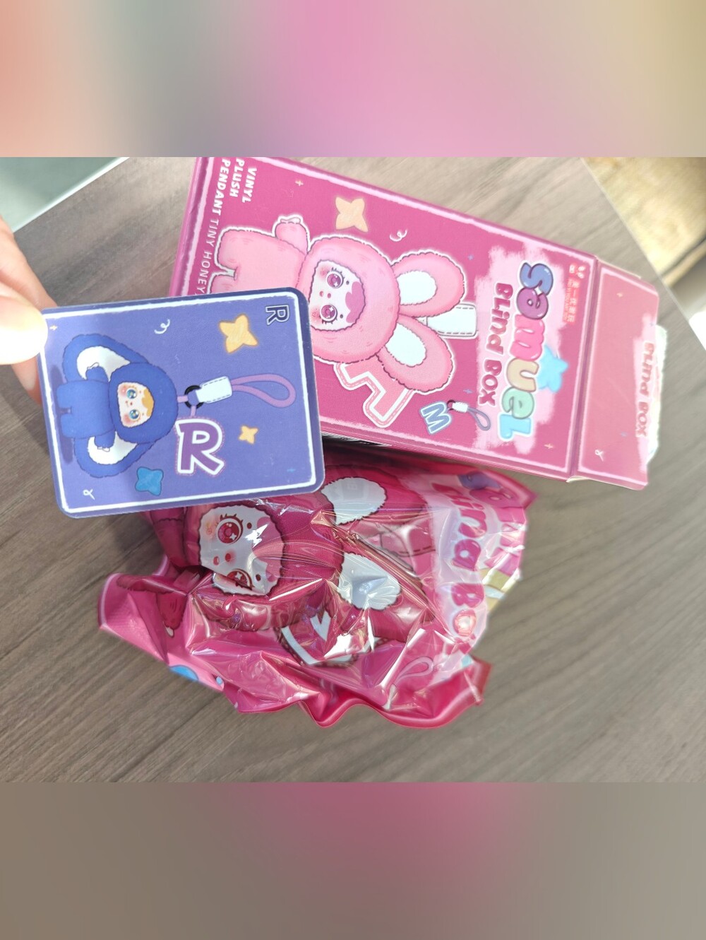 Samuel Tiny Honey Series Plush Blind Box Pink & Blue